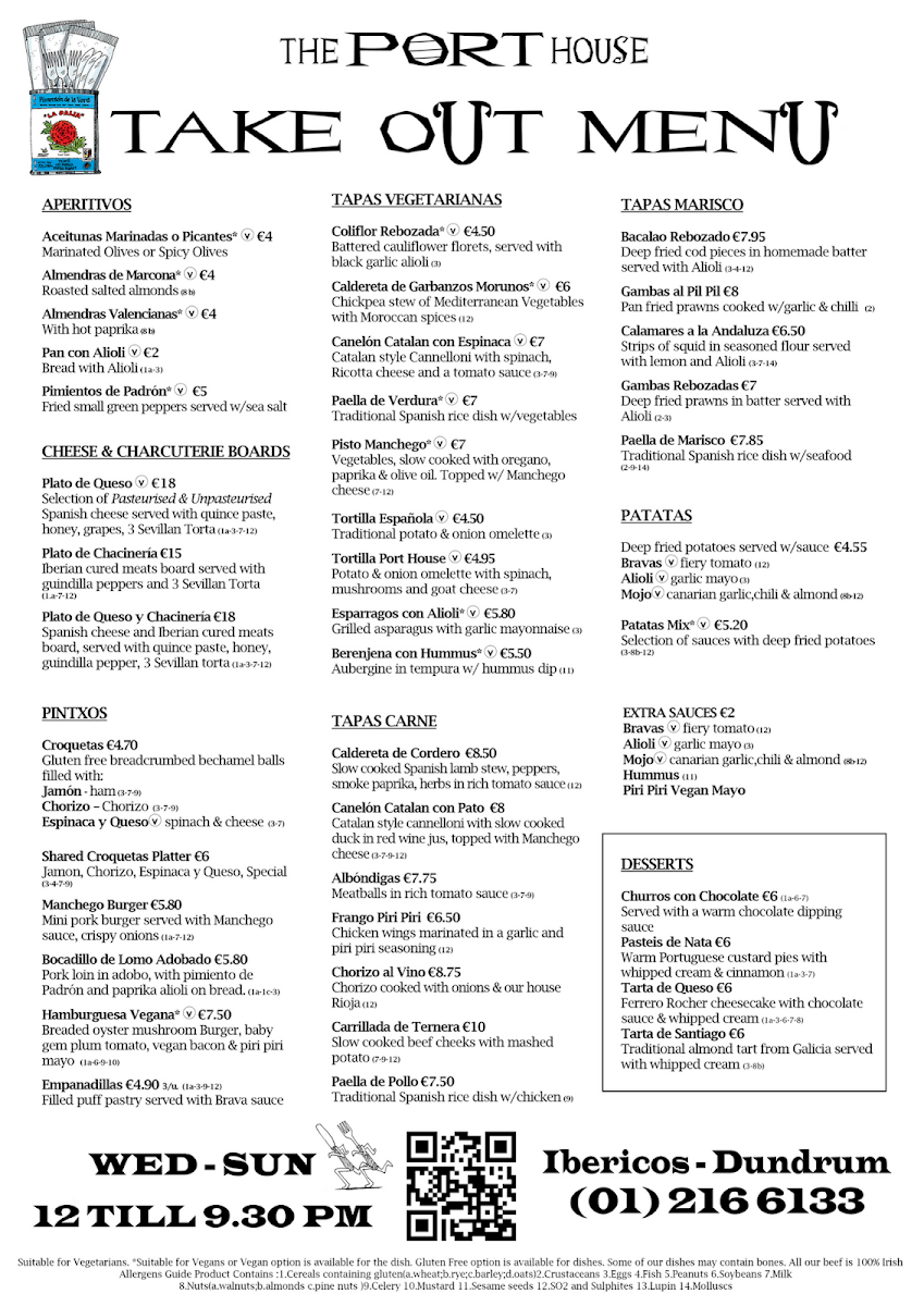 Menu The Port House Ibericos-7